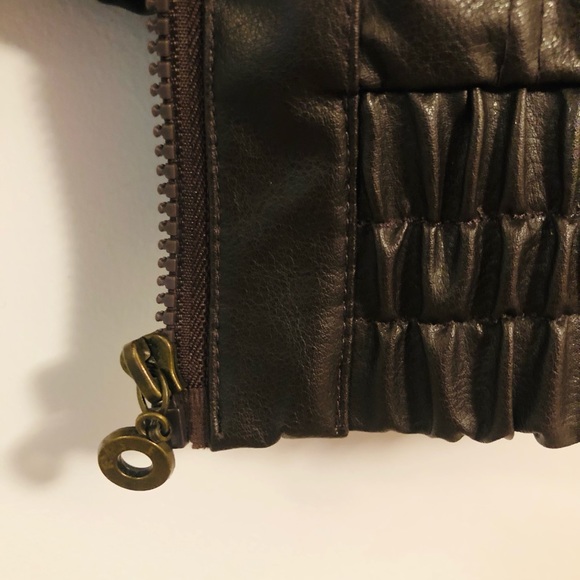 PARIS BLUES Vintage brown leather jacket S - Picture 8 of 16